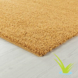 STALWART Modern Shaggy Rug - 5Cm Thick Pile, Non-Slip, Soft Touch Carpet - Washable Area Rugs (Gold, 120X170 Cm) - thumbnail 4