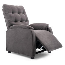 More4Homes Charlbury Fabric Recliner Armchair Sofa Fireside Chair Reclining Cinema (Charcoal) - thumbnail 3