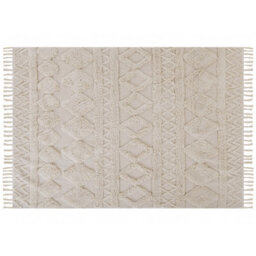 Beliani Rug Didim Beige 160 X 230 Cm Cotton - thumbnail 4