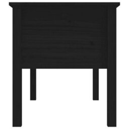 Berkfield Classic Coffee Table Black 102X49X55 Cm Solid Wood Pine - thumbnail 7