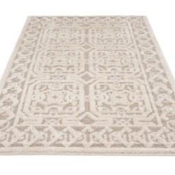 Loomed Silver Modern Abstract Living Area Rug 120Cm X 170Cm - thumbnail 2