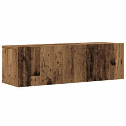 Berkfield 4 Piece Tv Cabinet Set Wall-Mounted Old Wood Engineered Wood - thumbnail 4