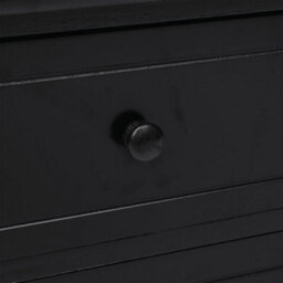 Berkfield Tv Cabinet Black 108X30X40 Cm Solid Paulownia Wood - thumbnail 5