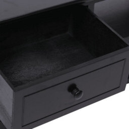 Berkfield Tv Cabinet Black 108X30X40 Cm Solid Paulownia Wood - thumbnail 6