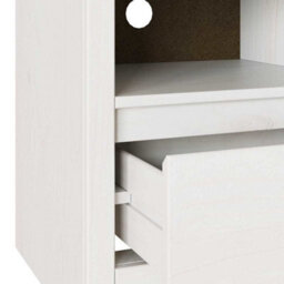 "Berkfield Tv Cabinet ""drammen"" White 99X43X55 Cm Solid Wood Pine" - thumbnail 9
