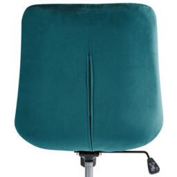 Beliani Office Chair Melrose Velvet Teal - thumbnail 6