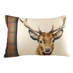 Evans Lichfield Hunter Stag Stag Rectangular Feather Rich Cushion