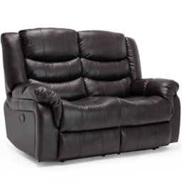 More4Homes Seattle Electric Recliner Bonded Leather 1+2+3 Seater Sofa Set (Brown) - thumbnail 4