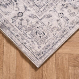 OHS Washable Rug Vintage Living Room Bedroom Carpet Mat, Grey - 160 X 230Cm - thumbnail 6