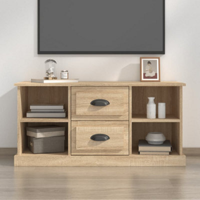 Berkfield Tv Cabinet Sonoma Oak 99.5X35.5X48 Cm Engineered Wood - image 1