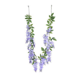 Wisteria Party Garland 1.9M - Lilac - thumbnail 3