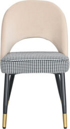 Hygrad Built to Survive Dining Chairs Velvet Padded Seat Metal Legs Kitchen Chair Home Office Set - thumbnail 3