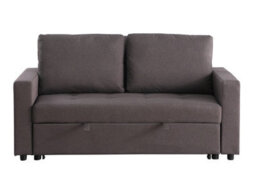 Mattress Guru Fabric 2 Seater Double Sleep Grey, Brown & Lime Omari Modern Stylish (Sofa Bed) - thumbnail 1