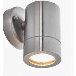 Pacific Lifestyle Steel Fixed Garden Spot Light Silver Outdoor Wall Lights Ip44 - thumbnail 7