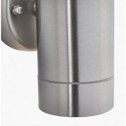 Pacific Lifestyle Steel Fixed Garden Spot Light Silver Outdoor Wall Lights Ip44 - thumbnail 6