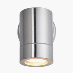 Pacific Lifestyle Steel Fixed Garden Spot Light Silver Outdoor Wall Lights Ip44 - thumbnail 2