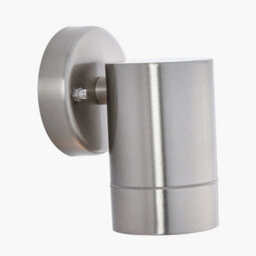 Pacific Lifestyle Steel Fixed Garden Spot Light Silver Outdoor Wall Lights Ip44 - thumbnail 5