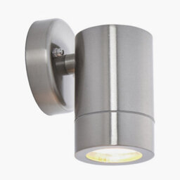 Pacific Lifestyle Steel Fixed Garden Spot Light Silver Outdoor Wall Lights Ip44 - thumbnail 4
