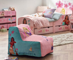 Disney Princess Shaped Bean Bag Chair For Kids, W80 X D59 X H51.5Cm - thumbnail 5