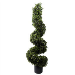 Leaf 120Cm Spiral Boxwood Artificial Tree Uv Resistant Outdoor - thumbnail 1