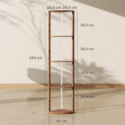 Homcom Rgb Led Modern Floor Lamp With Shelves And Remote Control For Home - thumbnail 3