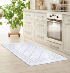 Smart Living Heavy Duty Machine Washable Runner For Hallway, Kitchen Non Slip Floor Mats, Door Mat 60Cm X 220Cm - Silver - thumbnail 2