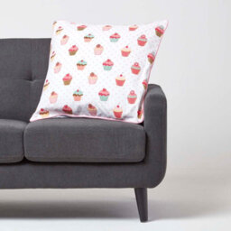 Homescapes Cotton Cup Cakes Cushion Cover, 60 X 60 Cm - thumbnail 2