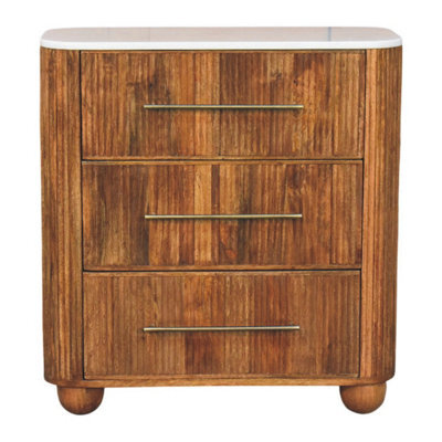 Artisan Furniture Solid Wood Beaumont Marble Chest - image 1