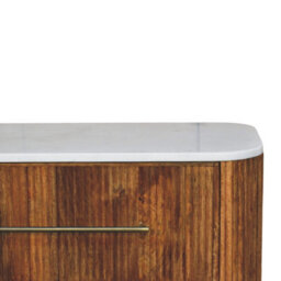 Artisan Furniture Solid Wood Beaumont Marble Chest - thumbnail 4