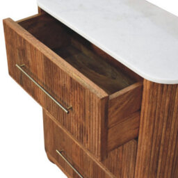Artisan Furniture Solid Wood Beaumont Marble Chest - thumbnail 6