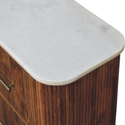 Artisan Furniture Solid Wood Beaumont Marble Chest - thumbnail 5