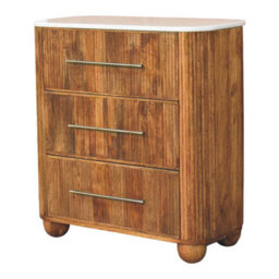 Artisan Furniture Solid Wood Beaumont Marble Chest - thumbnail 2