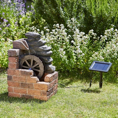 Solar Powered Mill Water Fountain 50Cm