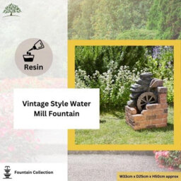 Solar Powered Mill Water Fountain 50Cm - thumbnail 5