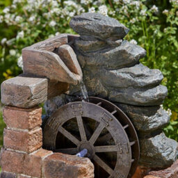 Solar Powered Mill Water Fountain 50Cm - thumbnail 3