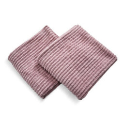 Deconovo Set Of 2 Corduroy Cushion Covers 50Cm X 50Cm, 20X20 Inches Grid Throw Pillowcases For Bedroom(Pastel Violet, 2 Pieces) - thumbnail 2