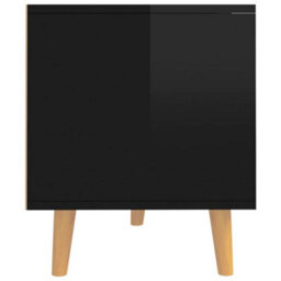 Berkfield Tv Cabinet High Gloss Black 90X40X48.5 Cm Engineered Wood - thumbnail 6