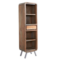Buttercup Farm Aspen Narrow Bookcase - Metal/wood - L40 X W50 X H180 Cm - thumbnail 1