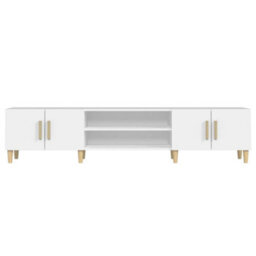 Berkfield Tv Cabinet White 180X31.5X40 Cm Engineered Wood - thumbnail 6