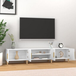 Berkfield Tv Cabinet White 180X31.5X40 Cm Engineered Wood - thumbnail 3