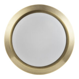 Happy Homewares Contemporary Antique Brass Flush Led Bathroom Ceiling Light Fitting - thumbnail 3