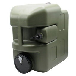 SecureFix Direct Plastic Fresh Water Carrier Container & Soap Dispenser 20L (Green Jerry Can Tap Fishing) - thumbnail 3