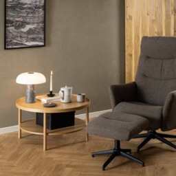 Furniture To Go Banbury Round Coffee Table In Oak 80X42Cm - thumbnail 4
