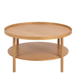 Furniture To Go Banbury Round Coffee Table In Oak 80X42Cm - thumbnail 2