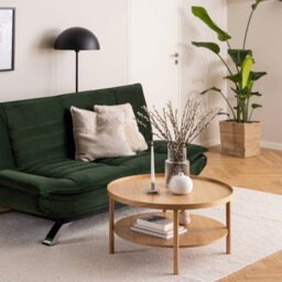 Furniture To Go Banbury Round Coffee Table In Oak 80X42Cm - thumbnail 3