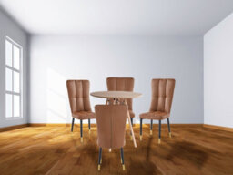 Hygrad Built to Survive Set Of 2 Dining Chairs Modern Leather High Back Sturdy Chrome Legs Office/cafe/hotel - thumbnail 4