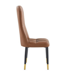 Hygrad Built to Survive Set Of 2 Dining Chairs Modern Leather High Back Sturdy Chrome Legs Office/cafe/hotel - thumbnail 2