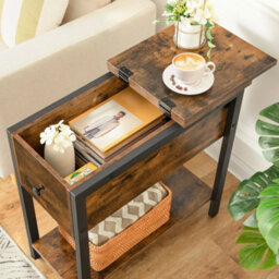 Side Table Sofa End Table Nightstand Bedside Table 48 X 30 X 60 Cm - thumbnail 6
