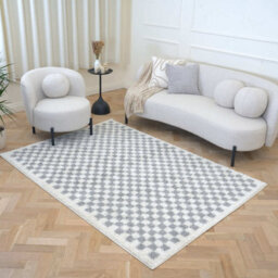 The Rugs Moodi Shaggy Grey Mulberry Rug Runner Tartan Thick High Pile For Living Rooms, Bedrooms, Hallways, Kitchens - thumbnail 7