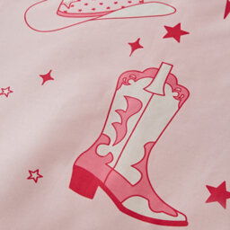 Sassy B Cowgirl Boot Reversible Duvet Cover Set With Pillowcases Pink - thumbnail 4
